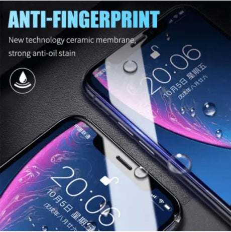 Anti-fingerprint ceramic membrane screen protectors.