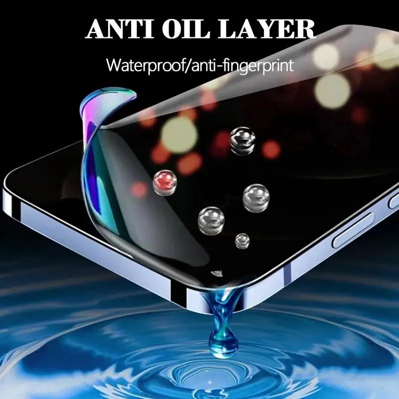 an iphone with water droplets on it