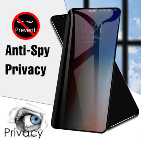 a phone with a no - spy privacy sign on it