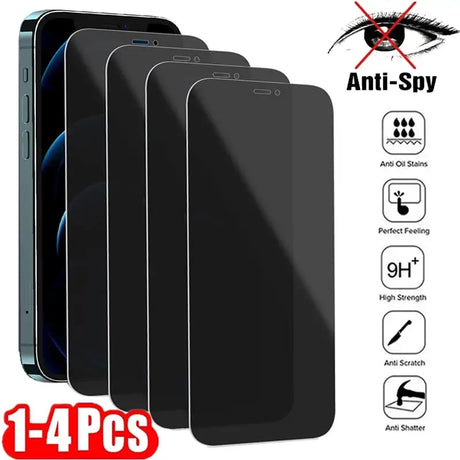 anti - spy tempered screen protector for iphone x