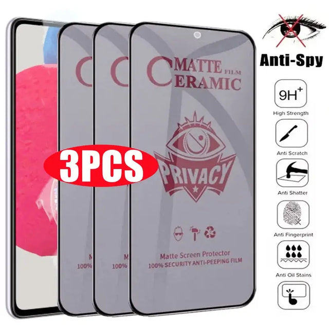 3x anti - spy screen protector for iphone x