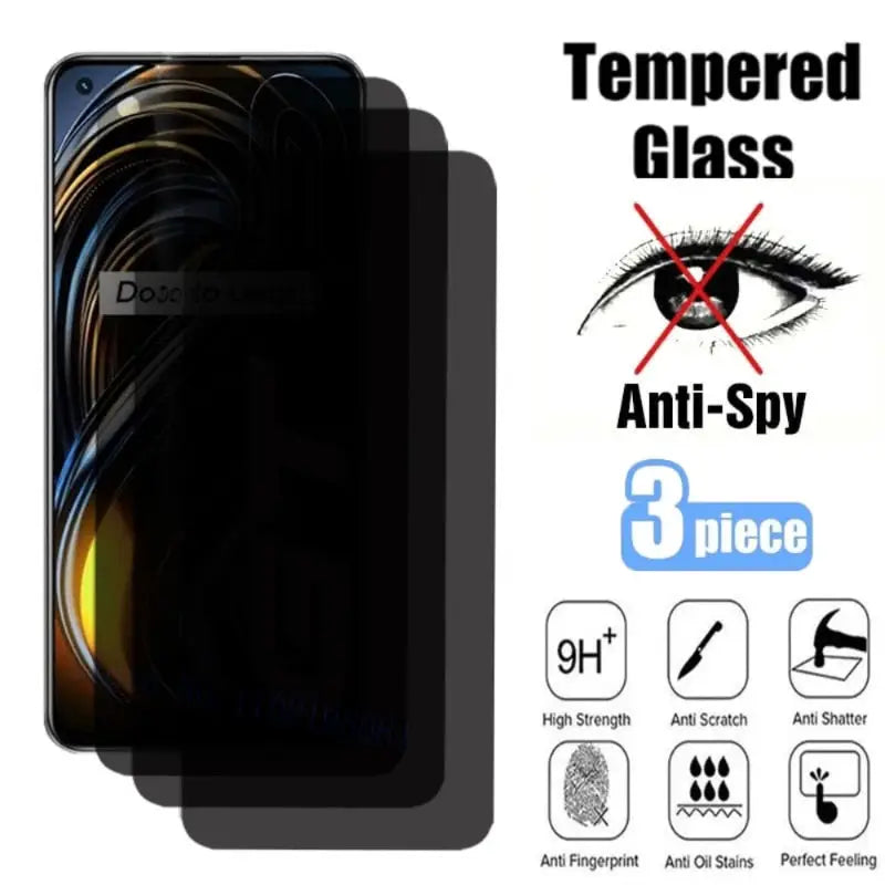 2x anti - spy screen protector for samsung s9