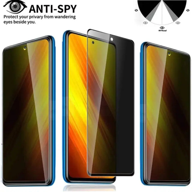 anti spy tempered screen protector for vivo x