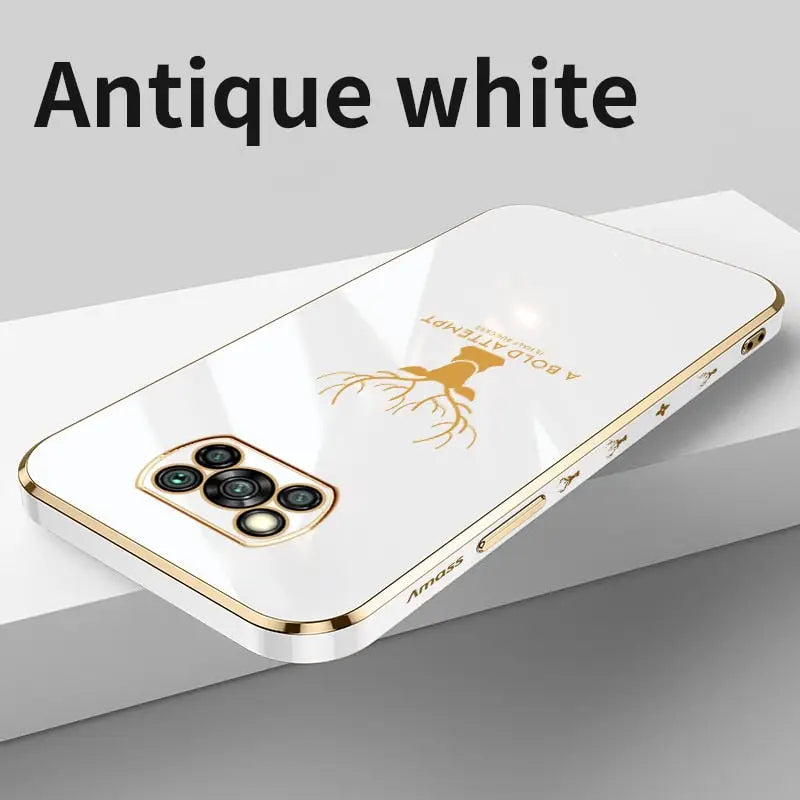 the iphone case is designed to look like an ante white
