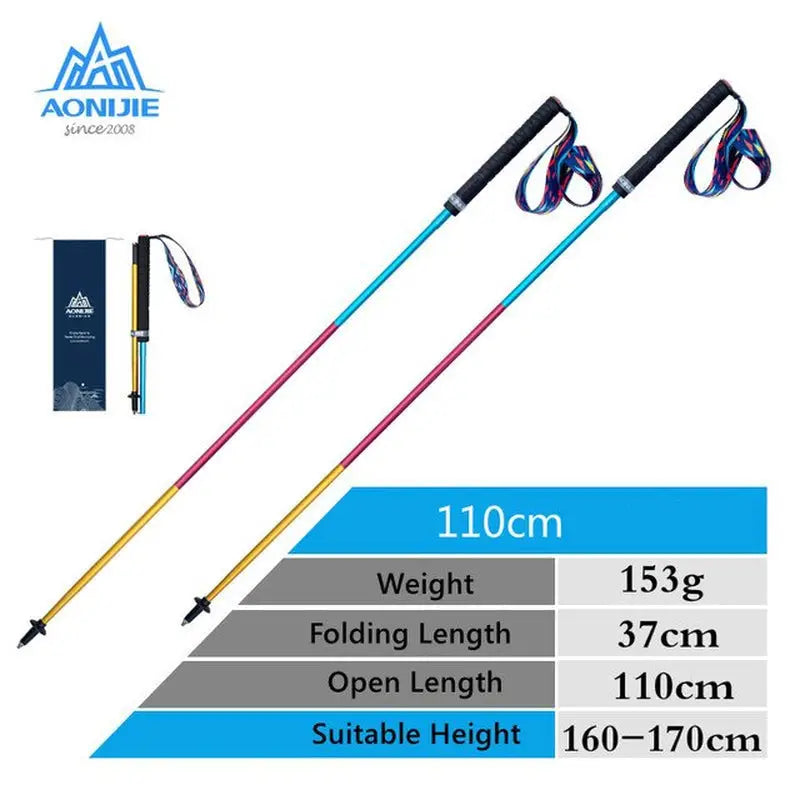 aodie adjustable hiking poles with handle and handle