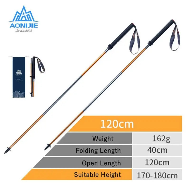 aondie carbon fiber trek poles with adjustable handle