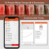 the app shows the different types of meat