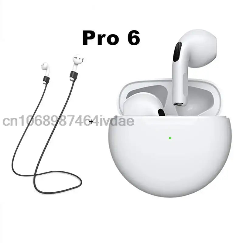 an apple airpods with a charging cable attached to it