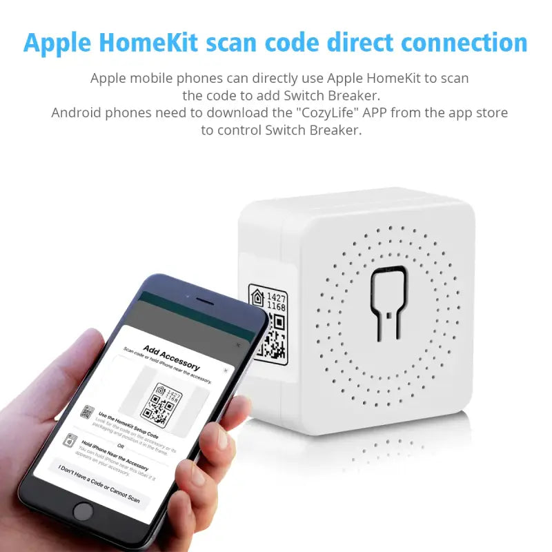 An apple home security device with a smartphone