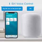 an apple homepod with the sir voice control app on it