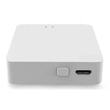the apple mini is a small, white box with a small, white box