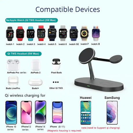 The apple watch and apple watch stand are all in one