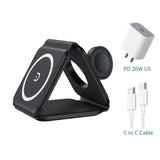 the apple watch stand with a charging cable