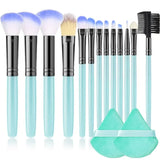 10 pcs makeup brush set with sponge sponge