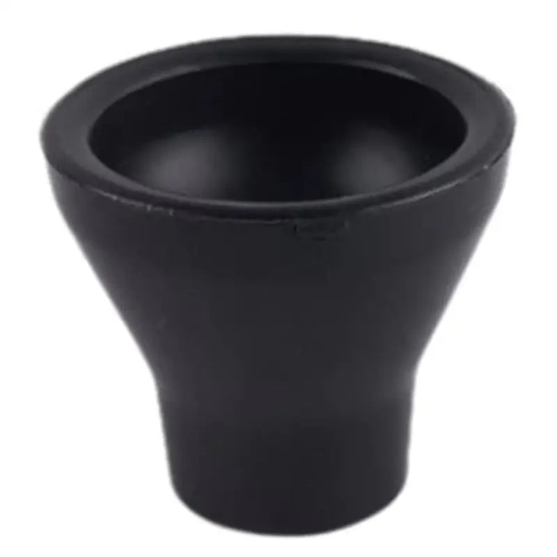 a black cup with a white background