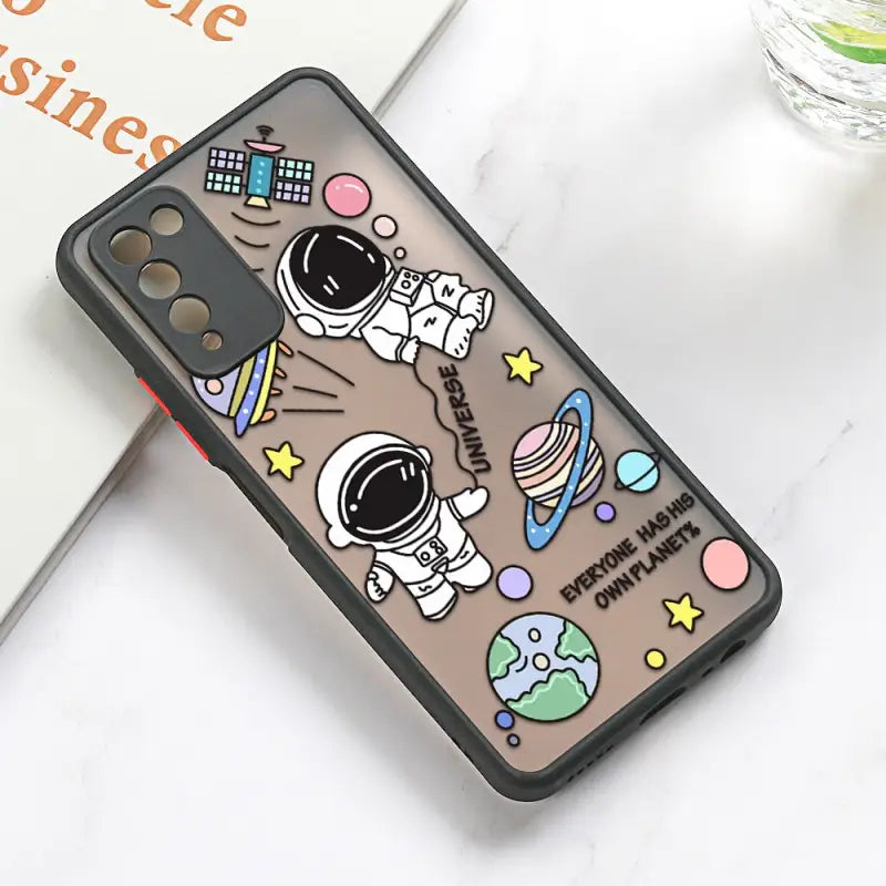 astronaut and friends phone case