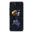 astronaut floating in the sky with balloons iphone case