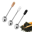 three different types of tea strainers