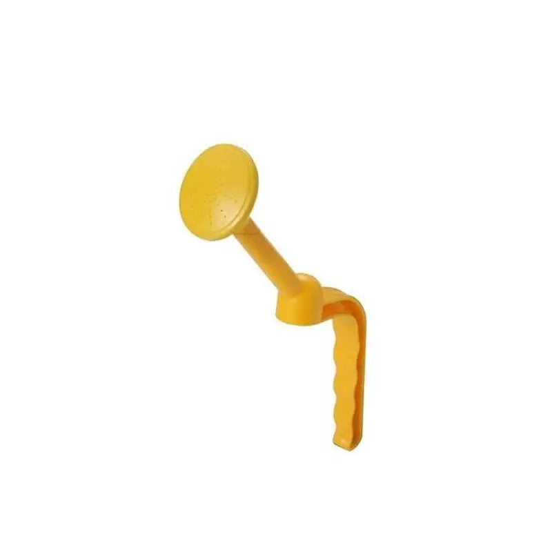 a yellow plastic pipe with a white background