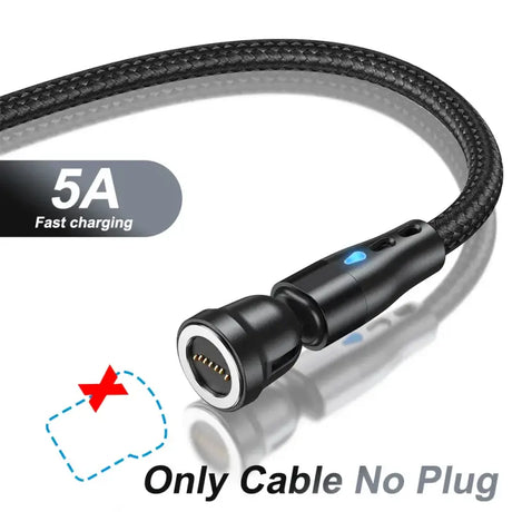 a charging cable with a charging plug attached to it