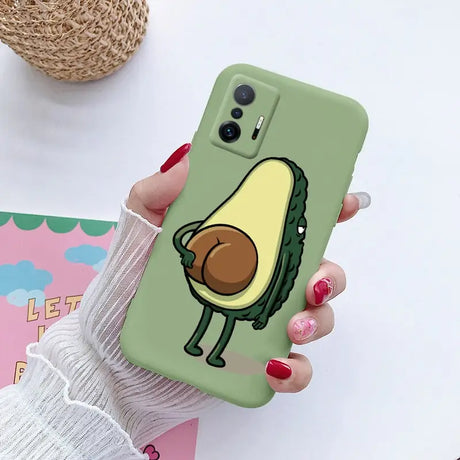 cartoon avocao phone case