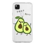two avocas with japanese characters on them phone case