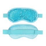 a pair of blue eye masks