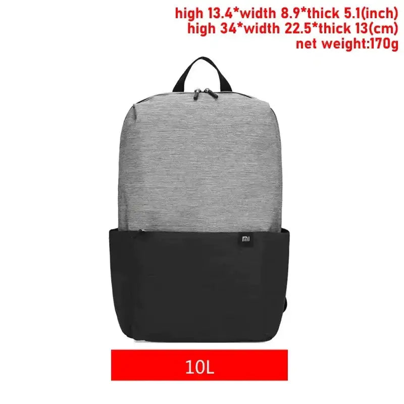 a backpack with a black and grey color