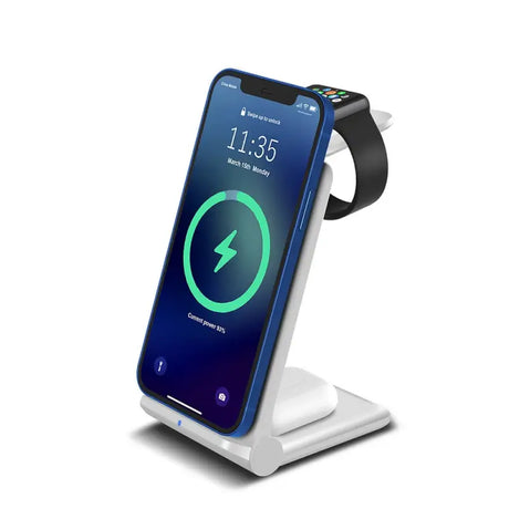 the base base charging stand for iphone and android devices