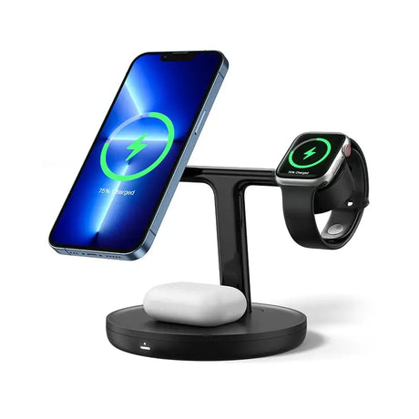 the base base charging stand for iphone and android devices