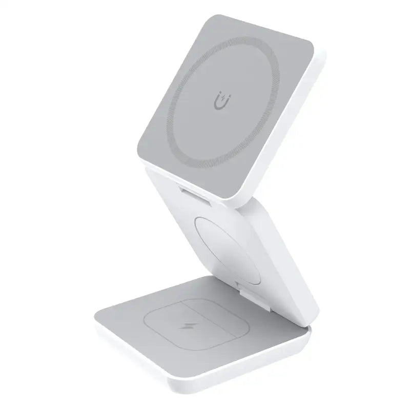 the base station for iphone and ipad is designed to be in a single position, with a single charging station for the base station