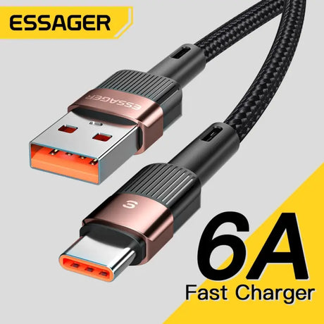 baseus 6a fast charger cable for iphone and android