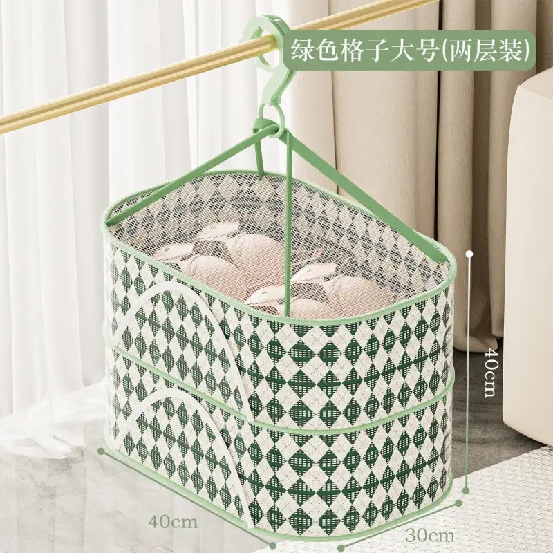 a basket with a handle and a handle for storage
