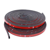 a red and black hose with a white background