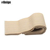 a beige bandage with a white stripe