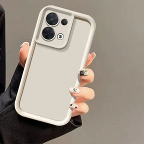 Beige phone case with camera protection.