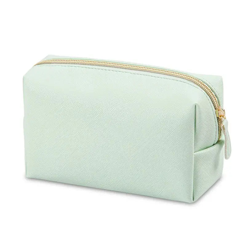 the cosmetic bag in mint