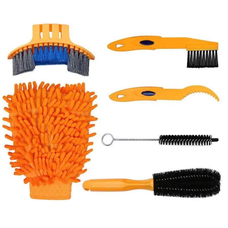 a set of cleaning brushes and brushes