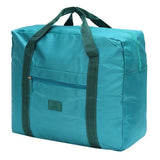 a large blue bag with a zipper