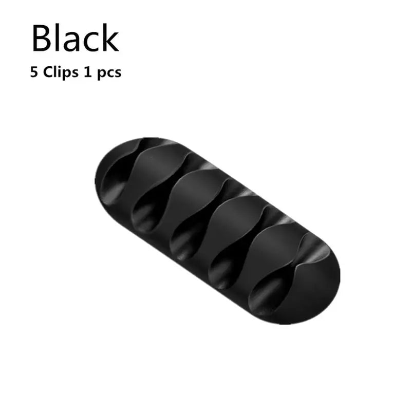 a black plastic tube with a curved design on it