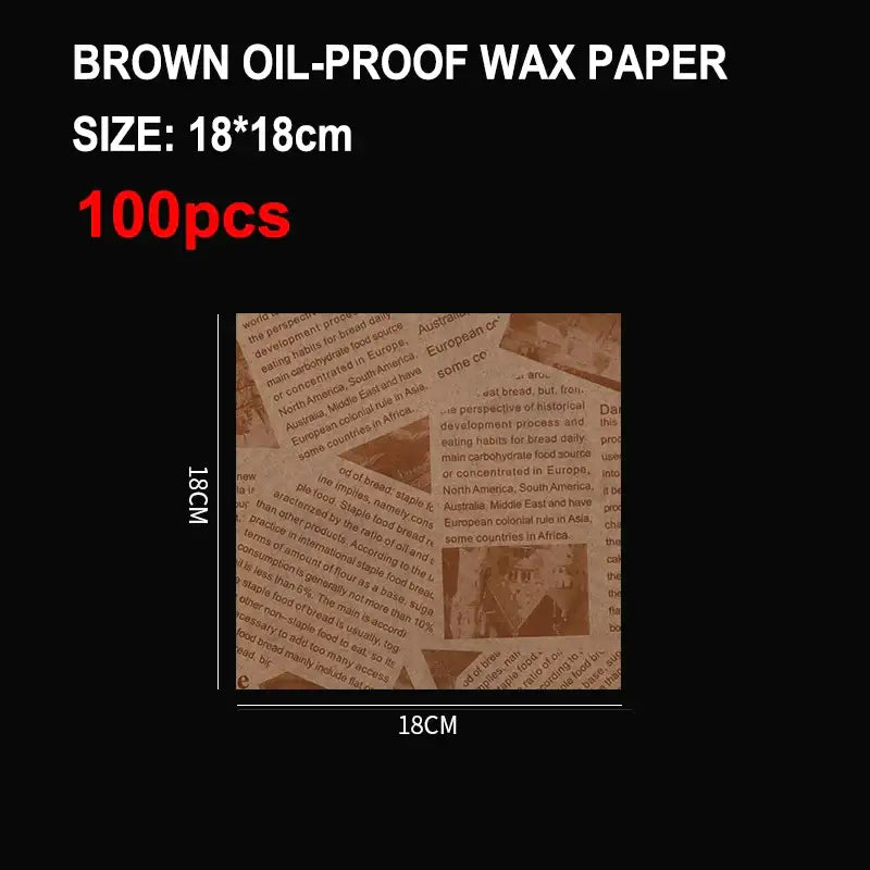 a black background with a white text that reads brown pop wax