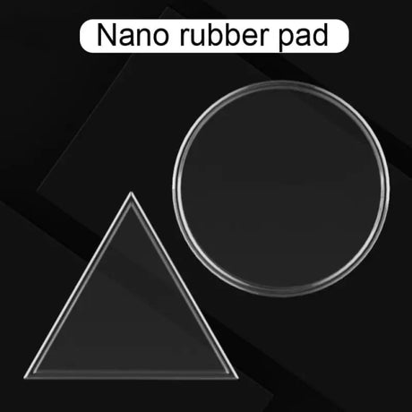 a black background with a triangle and a circle