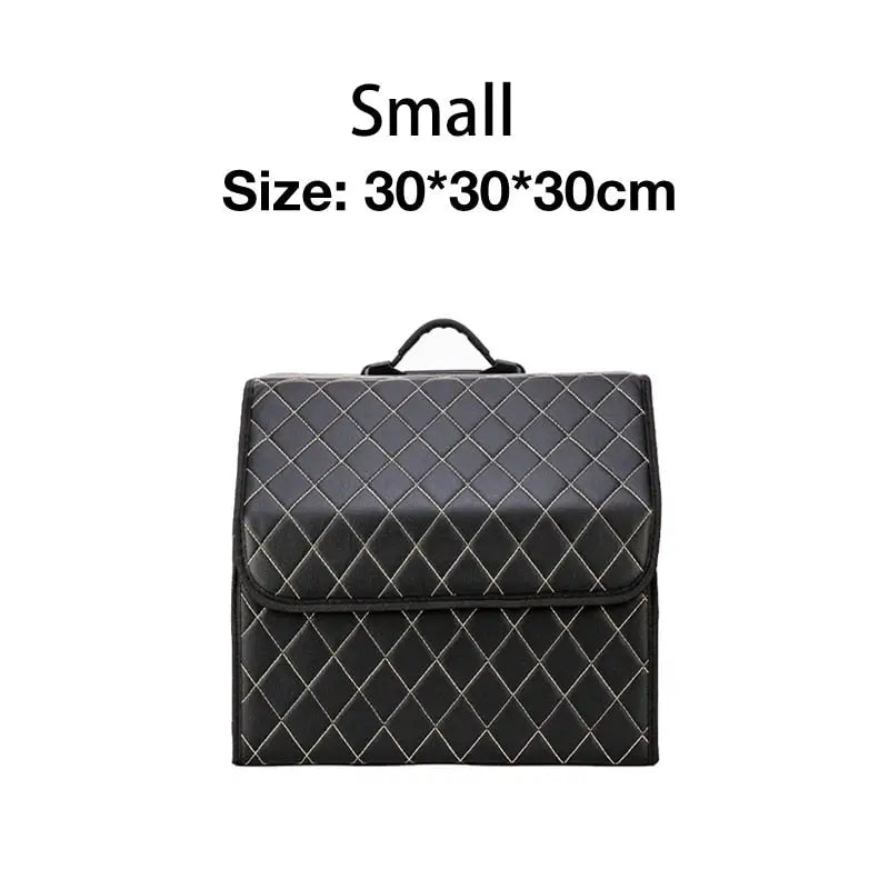 a black backpack with a white pattern on the front