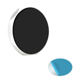 a black and blue circle with a white circle