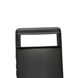 a black plastic bag with a handle