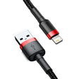 a black and red usb cable