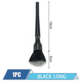 a black brush with a white background