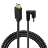 a black usb cable with a gold connector