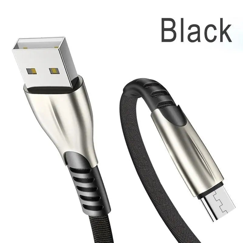 a usb cable with a black cable attached to it