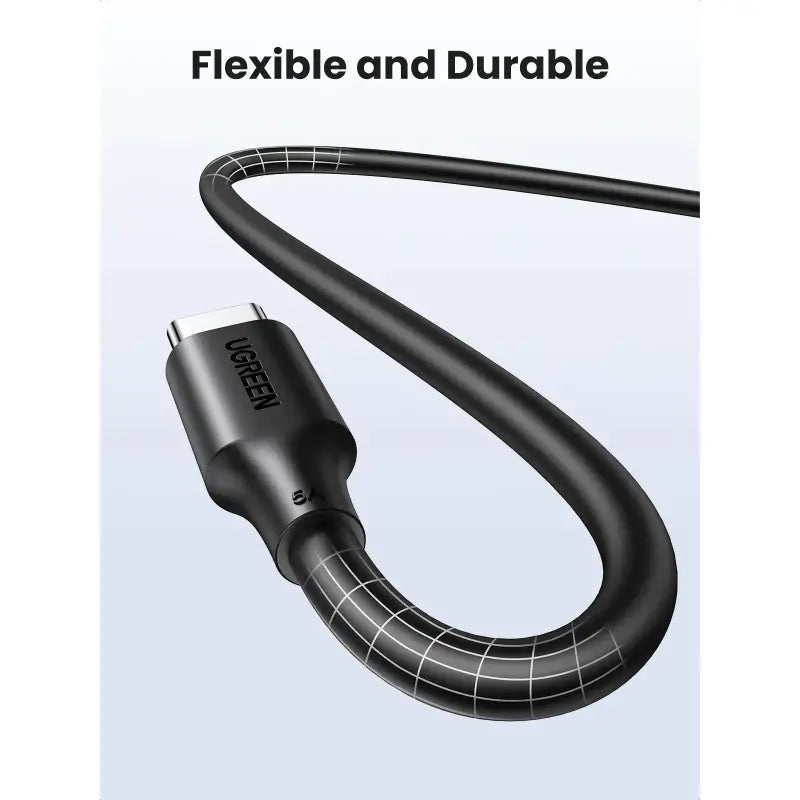 a black cable with the words flex and double